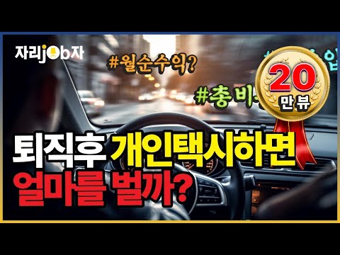 [자리잡자] 퇴직후 택시하는 법  총정리#퇴직 #은퇴 #택시기사 #재취업#택시#개인택시