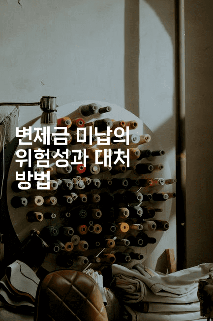 변제금 미납의 위험성과 대처 방법