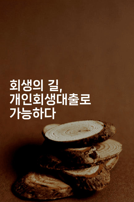 회생의 길, 개인회생대출로 가능하다-은퇴플래너